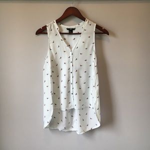 Light blue blouse with bird 🐦 pattern